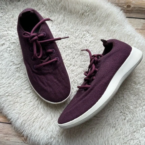Allbirds Women’s Merino Wool Running Shoe in Berry Purple - Picture 1 of 12